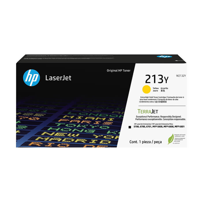 HP 213Y Yellow Original LaserJet Toner Cartridge ID 68840