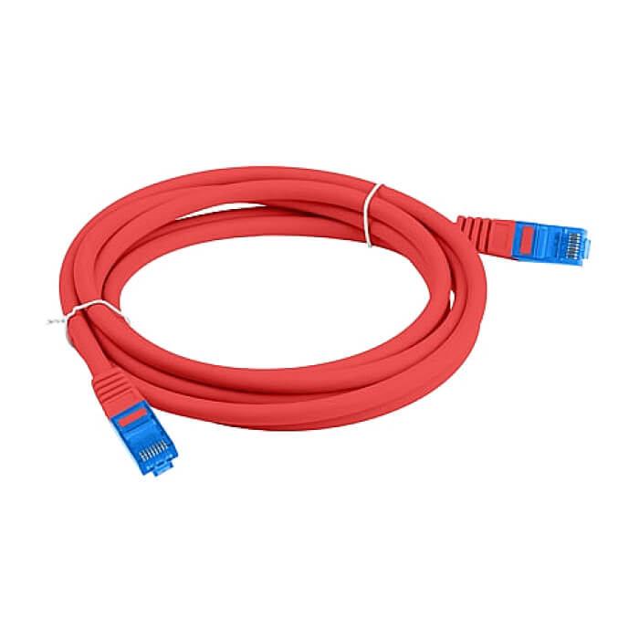 Кабел - Lanberg patch cord CAT.6A FTP LSZH CCA 2m Fluke Passed, red ID 72343 (тъмнейл - 3)