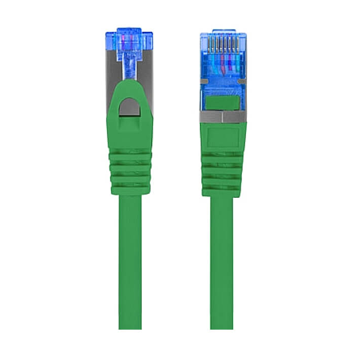 Кабел - Lanberg patch cord CAT.6A FTP LSZH CCA 5m Fluke Passed, green ID 72333