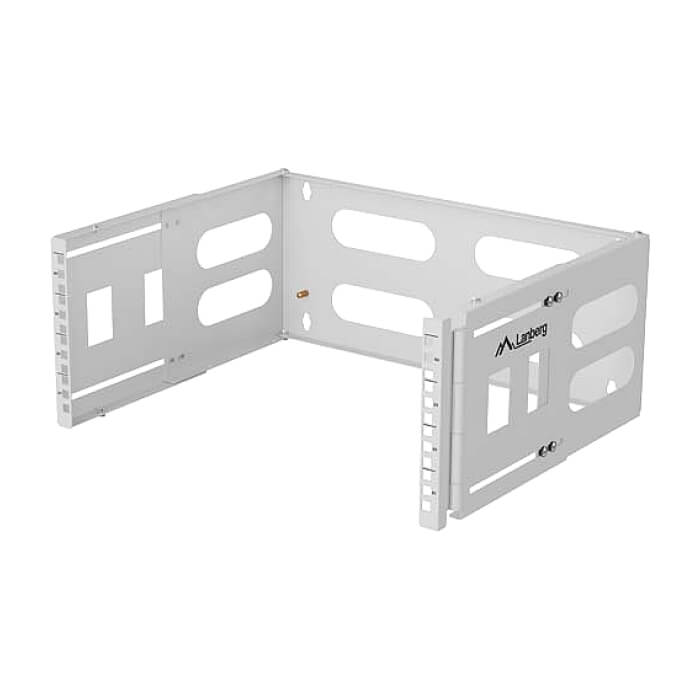 Lanberg Folding Bracket, wall-mount 19" 4U 497x400/240, Grey (тъмнейл - 2)