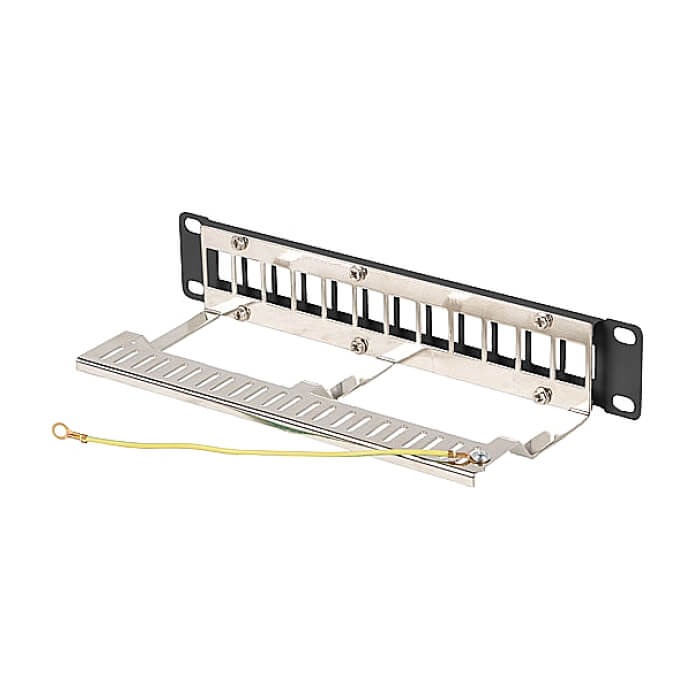 Lanberg patch panel blank 12 port 1U 10" ftp for keystone modules black v2 ID 86960 (тъмнейл - 5)