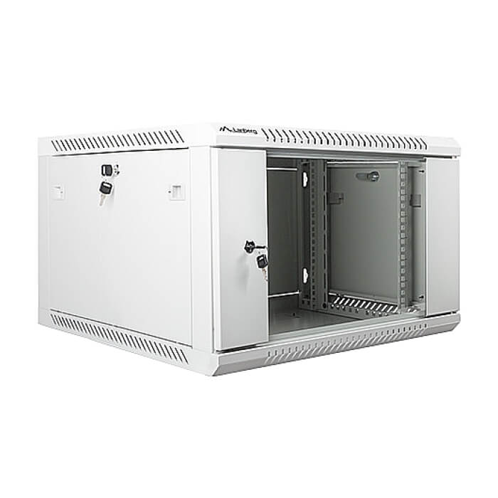 Lanberg rack cabinet 19” wall-mount 6U / 600x600 for self-assembly (flat pack), grey ID 71884 (тъмнейл - 2)
