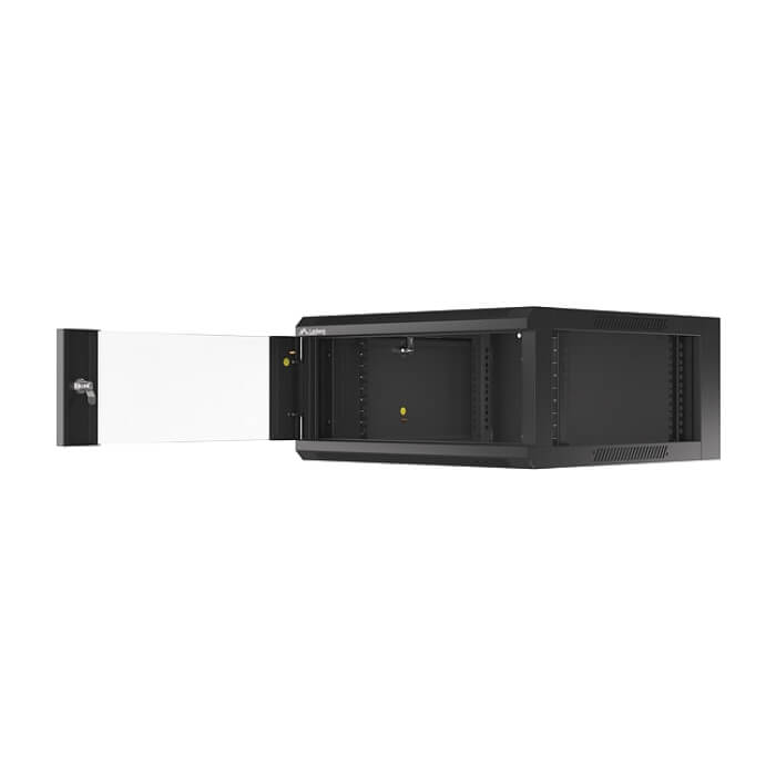 Lanberg rack cabinet 19" wall-mounted 4U 600 fast assembly (flat pack) black ID 87590 (тъмнейл - 3)