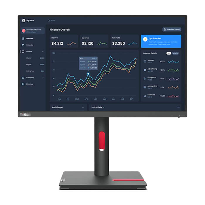 Lenovo ThinkVision T22i-30 21.5" FHD IPS, 16:9, 1920x1080, 4 ms, 250 nits, 1000:1, 60Hz, USB Hub, HDMI, DP, VGA, Tilt, Swivel, Pivot, Height Adjust Stand ID 65155 на супер цена