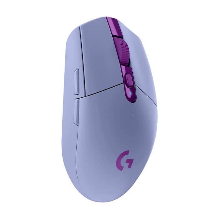 Logitech G305 Wireless Mouse, Lightsync RGB, Lightspeed Wireless, HERO 12K DPI Sensor, 400 IPS, 6 Programmable Buttons, Lilac (тъмнейл - 5)