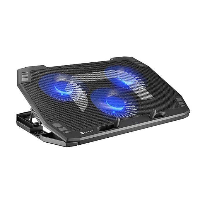 Natec Laptop Cooling Pad Oriole 15.6-17.3" 3 Fans, Led Light, 2 USB ID 63762 (тъмнейл - 2)