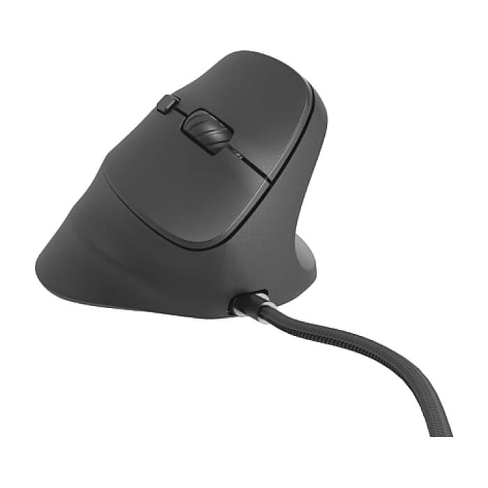 Natec Vertical Mouse Crake 2 Pro 12800DPI Optical Black (тъмнейл - 2)