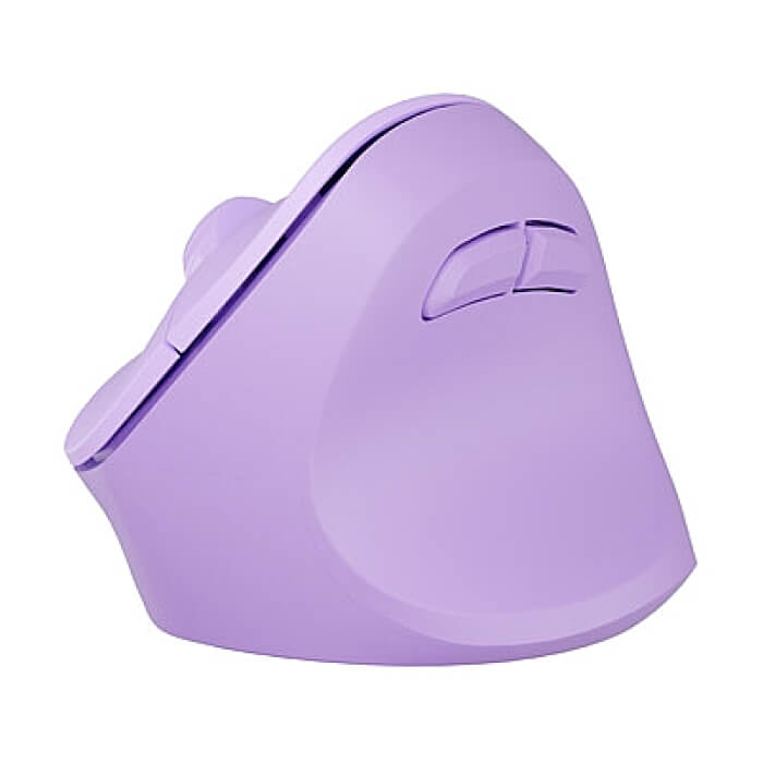 Natec Vertical Mouse Crake 2 Wireless, 2400DPI Bluetooth 5.2 + 2.4 GHz Pure Lavender (тъмнейл - 4)