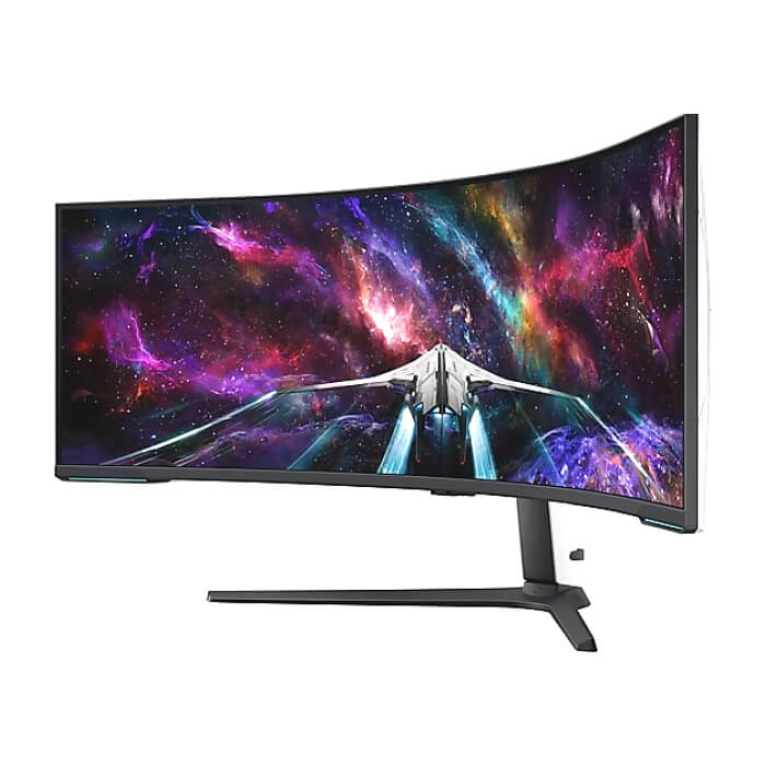 Samsung LS57CG952, 57" Odyssey Neo G95NC 57" Quantum Mini-LED Dual UHD, 7680x2160, 240Hz 1ms, HDMI, USB Hub, White/Black ID 64827 (тъмнейл - 2)