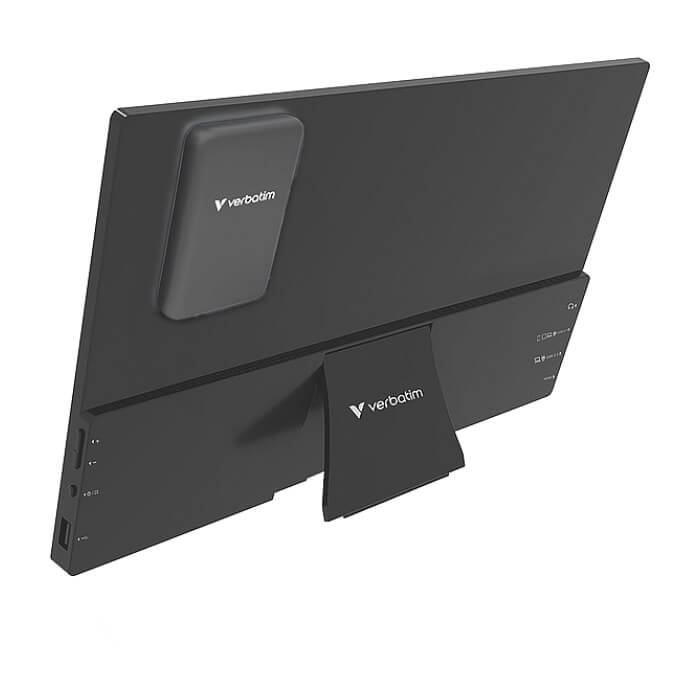 Verbatim Portable 13.3" WUXGA Touch Monitor ALU with Wireless Power Supply incl. Power Bank 5000mAh ID 90958 (тъмнейл - 3)