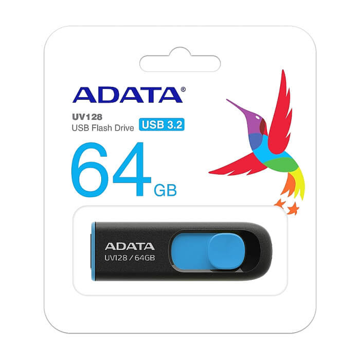 ADATA UV128 64GB USB 3.2 Black ID 74248 (тъмнейл - 4)