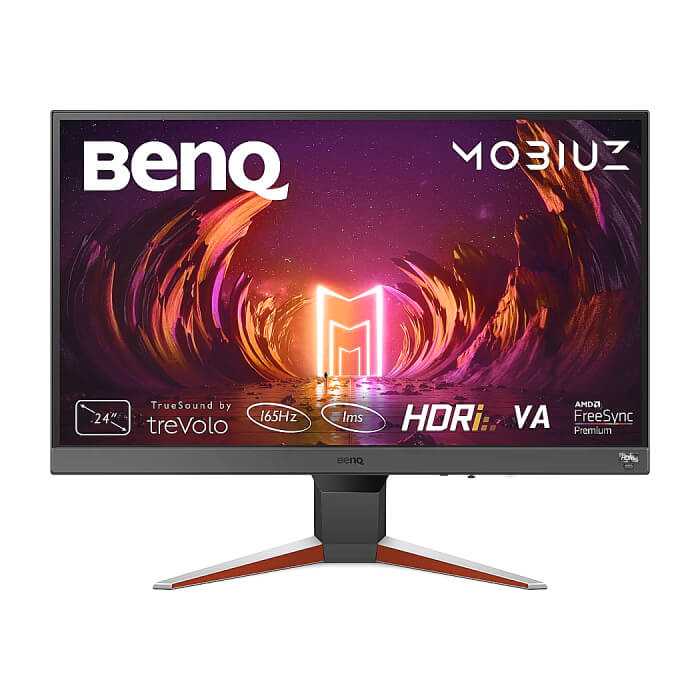 BenQ MOBIUZ EX240N 23.8" VA, 1920x1080 FHD, 1ms 165Hz, 250 cd/m2, FreeSync Premium, HDMI 2.0, DP, HDRi, B.I.+, treVolo 2x 2.5W speakers, Tilt (down/up) -5 - 15°, Eye-care VESA 100x100, Silver ID 90289