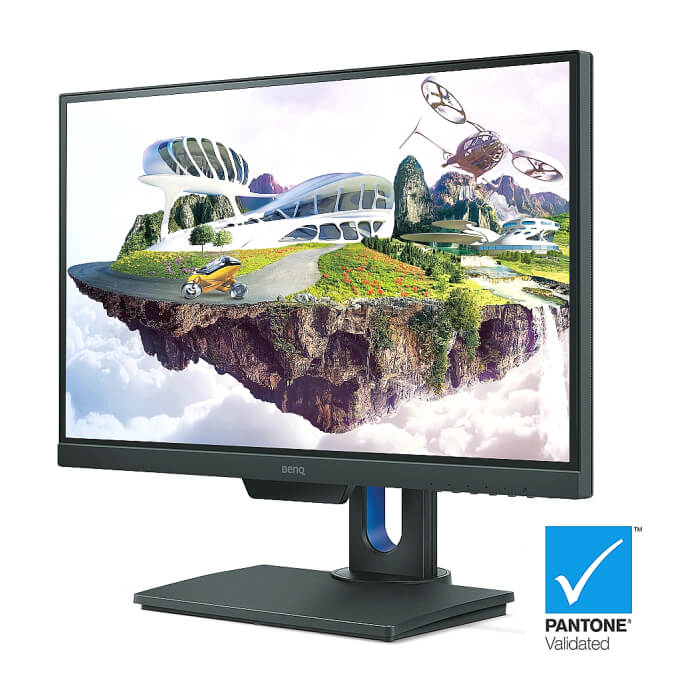 BenQ PD2500Q, 25" IPS LED, 4ms, 2560x1440 2K QHD, Designer Monitor, 100% sRGB, Eye Care, B.I., Flicker-free, 1000:1, DCR: 20M:1, 8bit, 350 cd/m2, HDMI, DP, miniDP, DP out, USB Hub?, Speakers 2x2W, Height Adj., Swivel, Pivot, Tilt, Gray ID 65323 (тъмнейл - 3)
