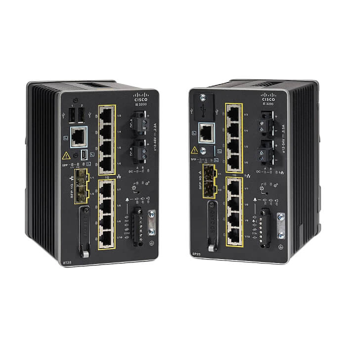 Cisco Catalyst IE3200 with 8 GE PoE Copper & 2 GE SFP, Fixed System, Network Essentials