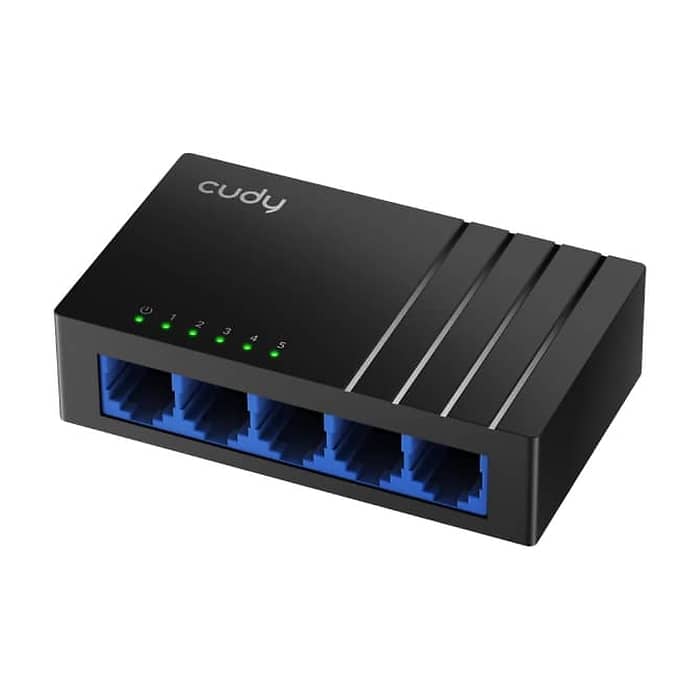 Cudy GS105D 5-Port Gigabit Desktop Switch, 5 10/100/1000M RJ45 Ports, Desktop Plastic Case (тъмнейл - 2)