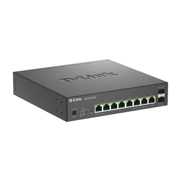 D-Link 8-Port 2.5G Base-T PoE, 2-port 10G SFP+ and 2x 10G RJ45 port Smart Managed Switch (тъмнейл - 2)