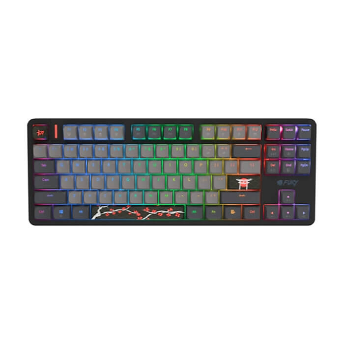 Fury Gaming Keyboard Kanabo K6, US layout, Magnetic backlight, Mechanical, Black-Grey (тъмнейл - 3)