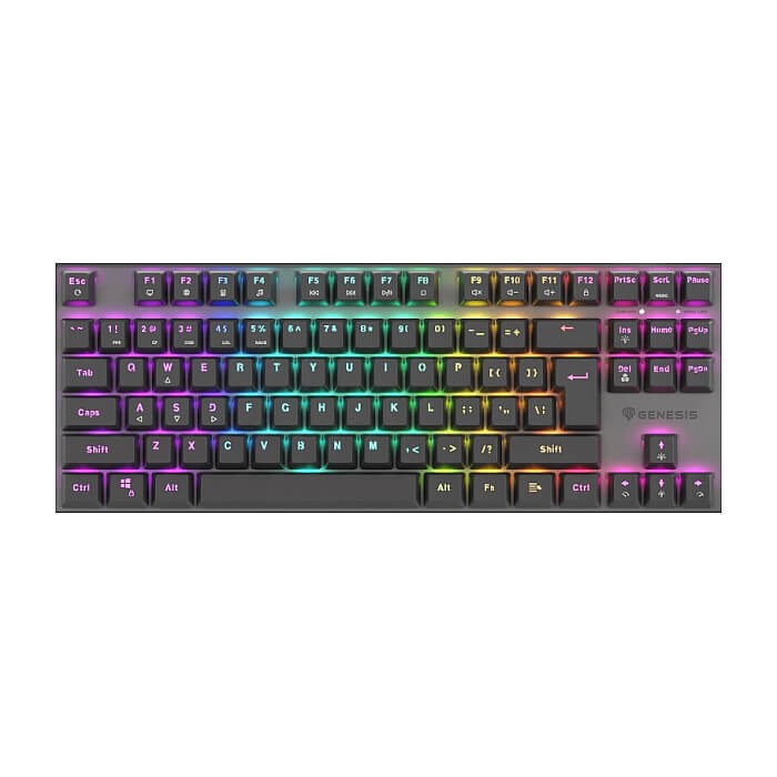 Genesis Mechanical Gaming Keyboard Thor 303 TKL RGB Backlight Red Switch US Layout Black на супер цена от GT Computers Genesis Mechanical Gaming Keyboard Thor 303 TKL RGB Backlight Red Switch US Layout Black на супер цена