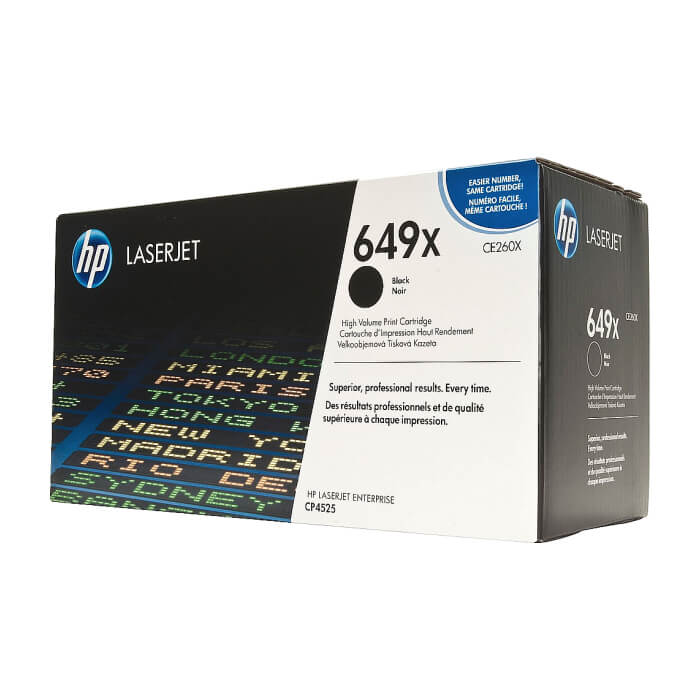 HP 649X Black LaserJet Toner Cartridge ID 68802