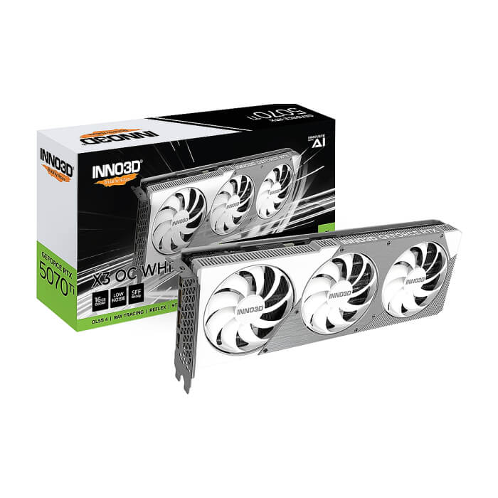 Inno3D GeForce RTX 5070 Ti 16GB GDDR7 X3 OC White ID 85743 (тъмнейл - 2)