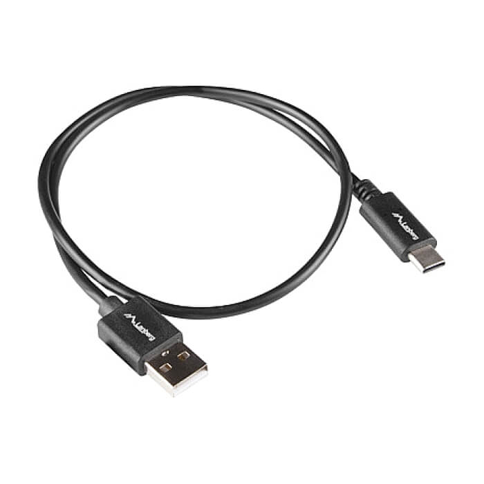 Кабел - Lanberg USB-C(M) -> USB-A(M) 2.0 cable 1m QC, black BOX ID 72621 (тъмнейл - 4)