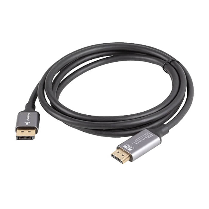 Lanberg display port (M) -> HDMI(M) cable 1.8m, black ID 91684 (тъмнейл - 4)
