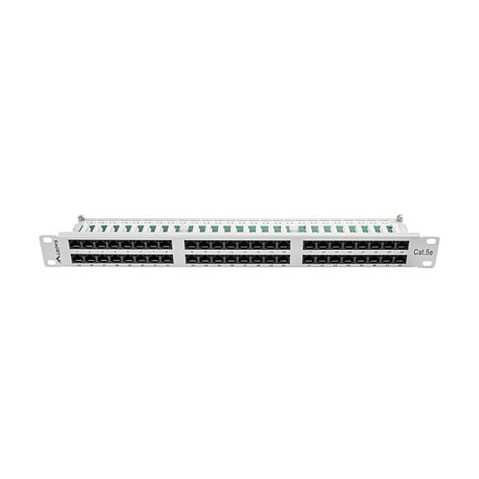 Lanberg patch panel 48 port 1U CAT.5E, grey ID 62848 (тъмнейл - 4)