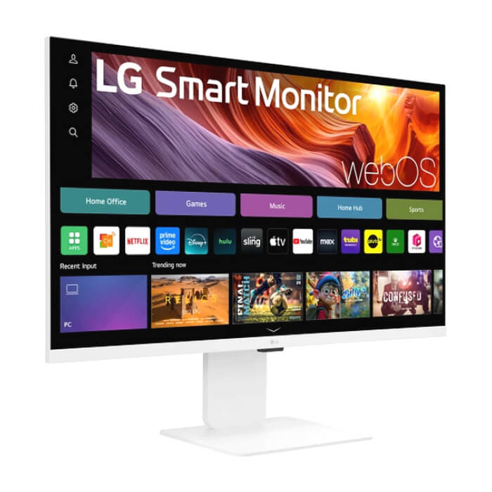 LG 32U850SA-W, 31.5" IPS Smart webOS, Web cam, 5ms, 1000:1, 400cd/m, DCI-P3 95%, 4K UHD (3840x2160), ThinQ, HDR 10, HDMI, USB Type-C-PD 90W, Wi-Fi B/in, ThinQ, LG Switch, AirP ID 90588 (тъмнейл - 2)