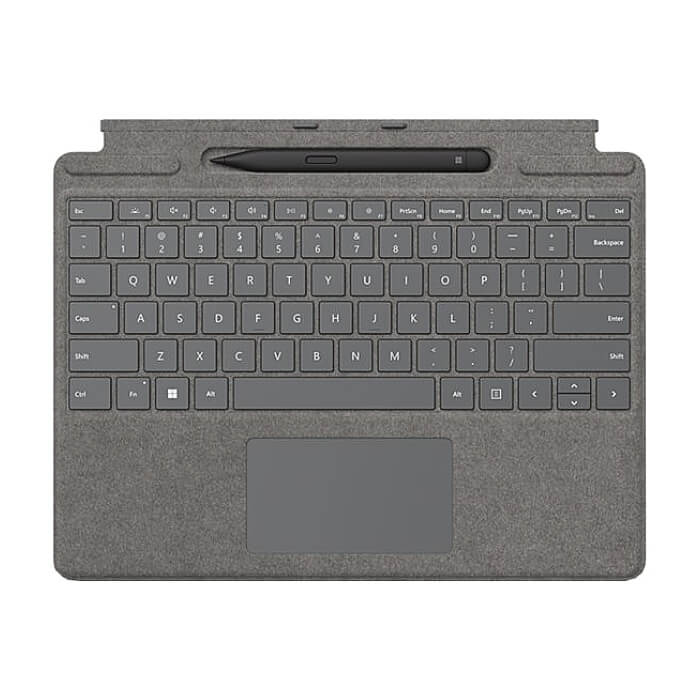 Microsoft Surface Pro Signature Keyboard + Surface Slim Pen 2 Bundle Eng Intl CEE Hdwr Commercial Platinum на супер цена от GT Computers Microsoft Surface Pro Signature Keyboard + Surface Slim Pen 2 Bundle Eng Intl CEE Hdwr Commercial Platinum на супер цена