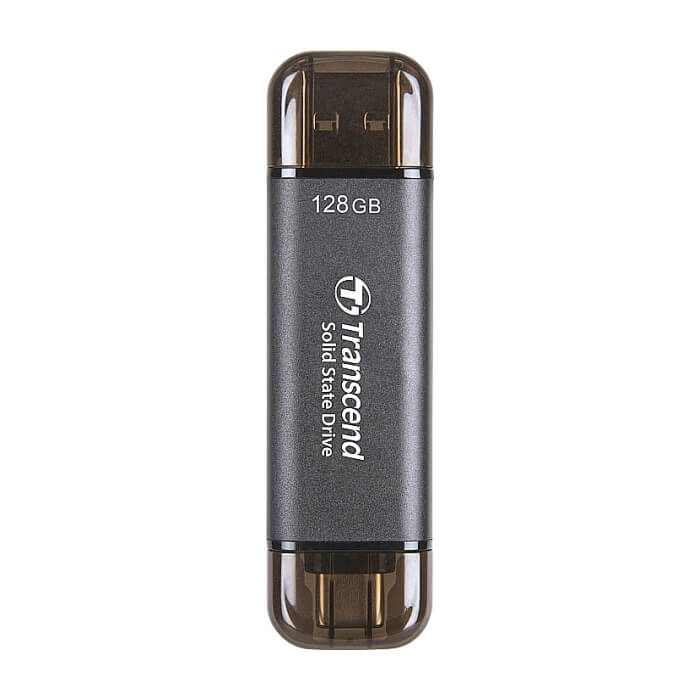 Transcend 128GB, External SSD, ESD310C, USB 10Gbps, Type C/A , Black ID 80693 на супер цена
