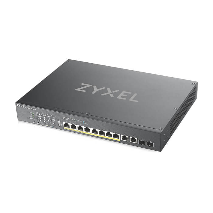 ZyXEL XS1930-12HP, 8-port Multi-Gigabit Smart Managed PoE Switch 375Watt 802.3BT, 2 x 10GbE + 2 x SFP+ Uplink (тъмнейл - 4)