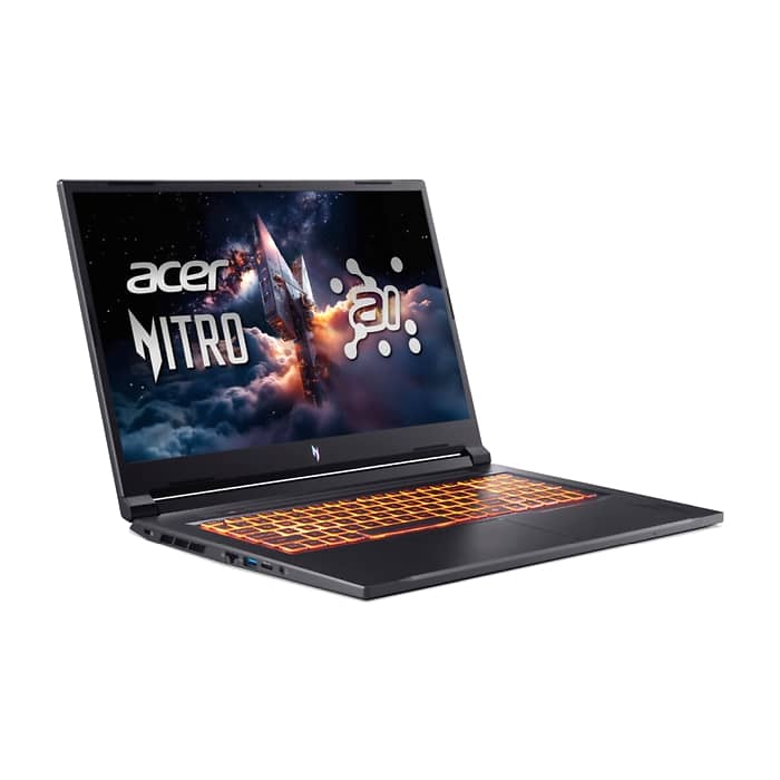 Acer Nitro V17, NG-ANV17-41-R14D, AMD Ryzen R7 260 ( up to 5.1GHz, 16MB), 17.3" FHD(1920x1080)IPS 144Hz, 1*16GB DDR5 (1 slot free), 1024GB PCIe NVMe SSD, NVIDIA GeForce RTX 4050 6GB GDDR6, Wi-Fi AX, BT, Win 11 Home, Black (тъмнейл - 3)