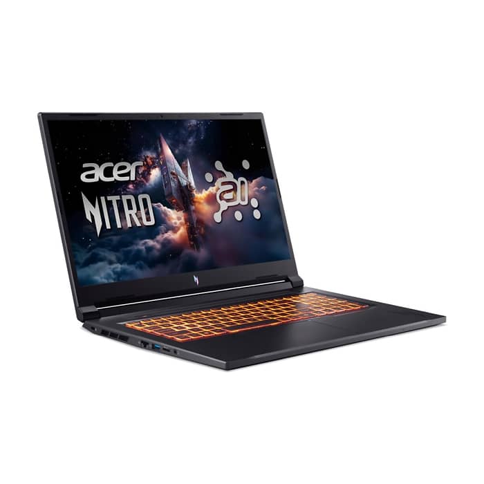 Acer Nitro V17, NG-ANV17-41-R14D, AMD Ryzen R7 260 ( up to 5.1GHz, 16MB), 17.3" FHD(1920x1080)IPS 144Hz, 1*16GB DDR5 (1 slot free), 1024GB PCIe NVMe SSD, NVIDIA GeForce RTX 4050 6GB GDDR6, Wi-Fi AX, BT, Win 11 Home, Black (тъмнейл - 3)