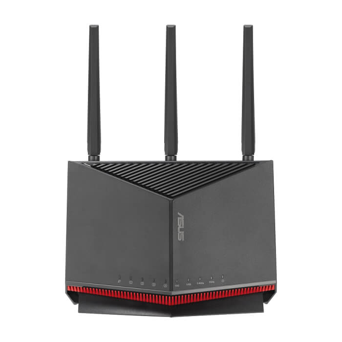 Asus Gaming Wireless Router, RT-BE86U, BE6800, Dual-Band, Quad-Core 2.6GHz CPU, 256MB/1GB Flash/RAM, 4K-QAM, MLO, 10G port, 2.5G quad-port, AiProtection Pro, Adaptive QoS, VPN Fusi на супер цена