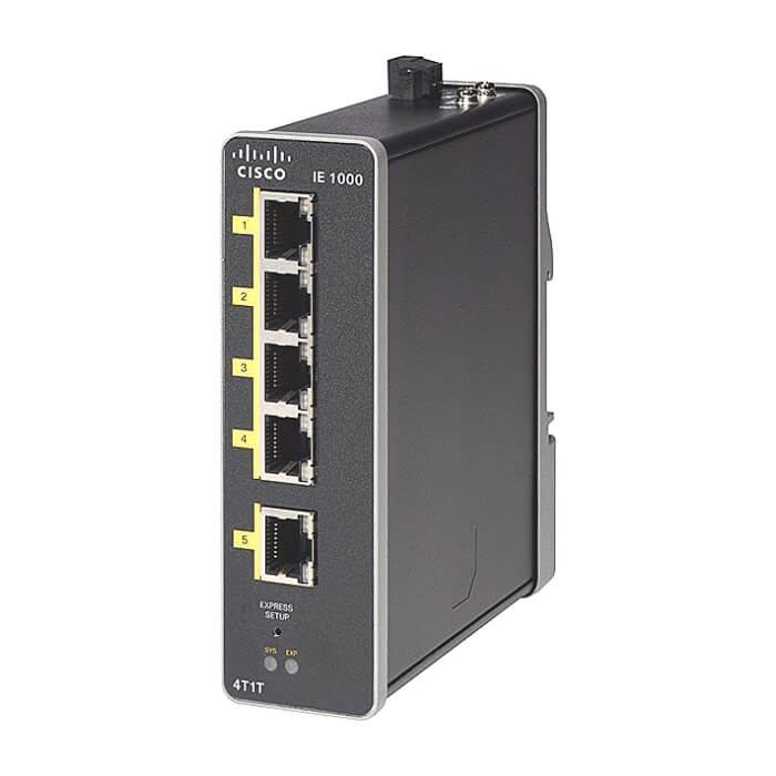 Cisco IE1000 with 4 FE Copper ports and 1 FE Copper uplinks на супер цена от GT Computers Cisco IE1000 with 4 FE Copper ports and 1 FE Copper uplinks на супер цена