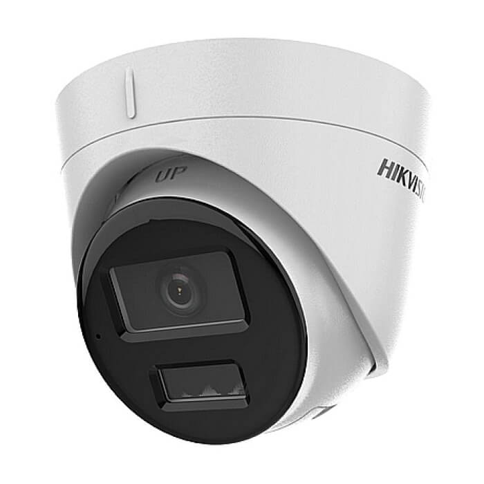 HikVision 4 MP Smart Hybrid Light Fixed Turret Network Camera, 2.8mm, IR, White Light up to 30m, 120 dB WDR, H.265+, IP67, built-in microphone, built-in memory card slot, support micro SDXC (512GB), 12Vdc/PoE 6.5W ID 80696 (тъмнейл - 3)