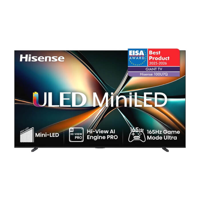 Hisense, 100'' U7Q,ULED Smart, FALD, 165Hz, 5000:1,Quantum Dot, Dolby vision IQ,Vidaa, ADS, Black ID 91741 на супер цена