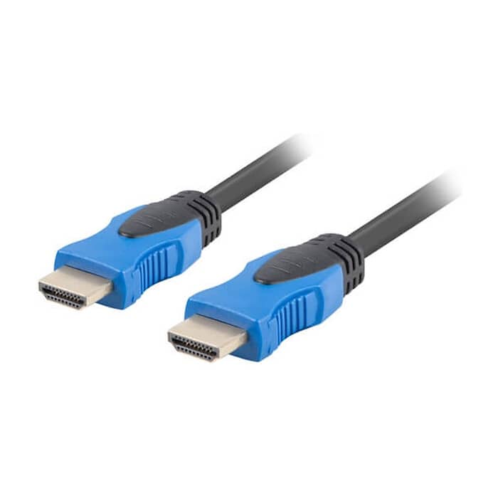 Кабел - Lanberg HDMI M/M V2.0 cable 4K 0.5m CU, black ID 72538 (тъмнейл - 2)