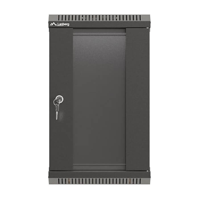 Lanberg rack cabinet 10" wall-mount 9U/300x300 (flat pack) with glass door black ID 87206 на супер цена