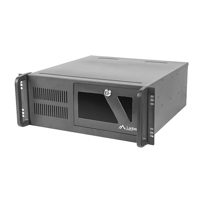 Lanberg rackmount server chassis ATX 450/10 19"/4U ID 62869 (тъмнейл - 2)