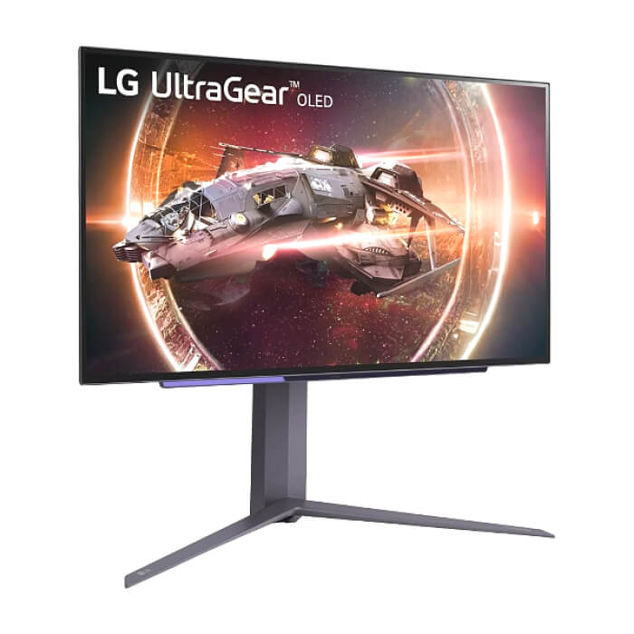 LG 27GS95QE-B, 26.5", UltraGear OLED 0.03ms (GtG), AG, QHD (2560x1440), 240Hz, HDR400, 275 cd/m2, 1 500 000:1, 1000cd/m2, DCI-P3 98.5%, USB3.0 (1up/2down), VRR, AMD Free-syn ID 79403 (тъмнейл - 2)