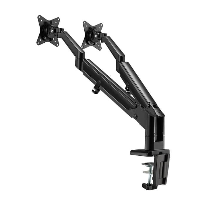Neomounts by Newstar Desk Mount ultra flat (clamp/grommet) for 2 Monitor Screens ID 66744 (тъмнейл - 5)
