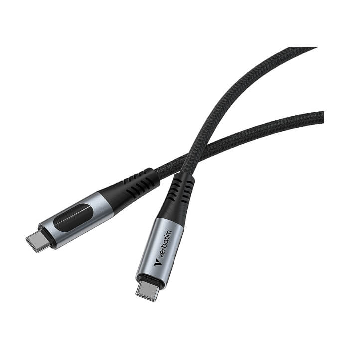 Verbatim Sync & Charge USB C to USB C 100W Display 120 cm ID 85355 (тъмнейл - 3)
