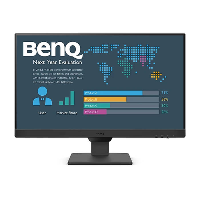 BenQ BL2490, 23.8" IPS, GtG 5ms, Business Monitor, 1920x1080 FHD, 100Hz, 99% sRGB, 1300:1, Eye Care Reminder, Flicker-free, LBL+, B.I. Gen 2, 20M:1 DCR, 8 bit, 250cd/m2, 2xHDMI, DP, Sp.2x2W, Headphone jack, Line In, Tilt, Vesa, ES ID 80736