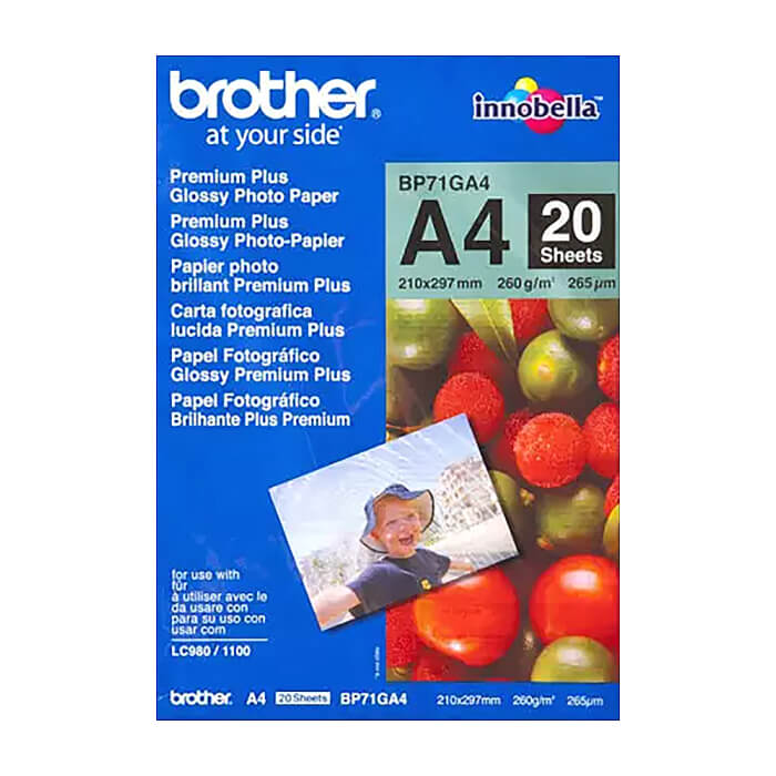 Brother BP71GA4 Premium Plus Glossy Photo Paper 20 Sheets ID 70917 на супер цена