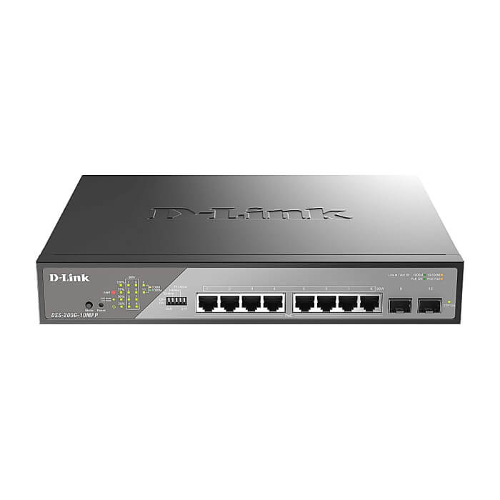 D-Link 10-Port Gigabit Ethernet PoE++ Surveillance Switch на супер цена
