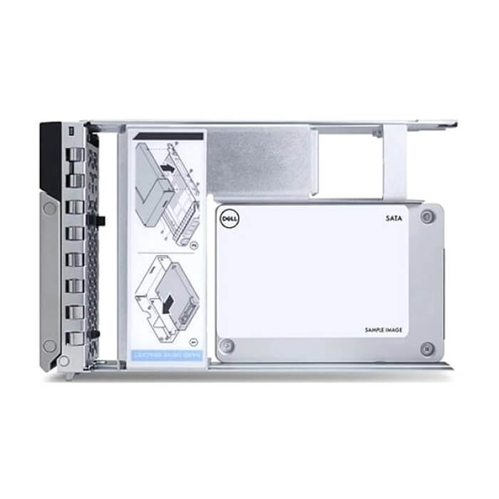 Dell 480GB SSD SATA Read Intensive ISE 6Gbps 512e 2.5in w/3.5in Brkt Cabled CUS Kit ID 86602 на супер цена