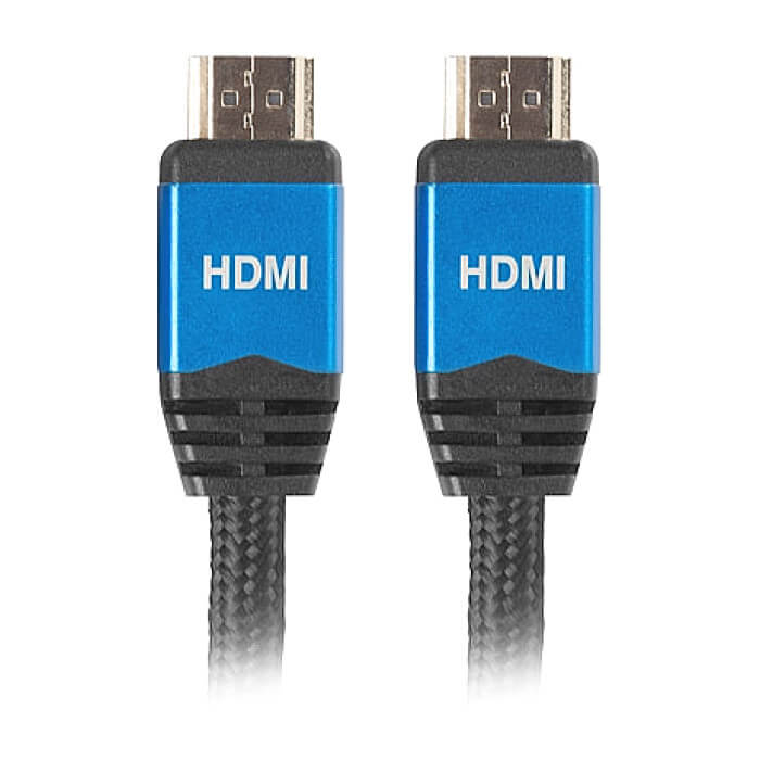 Кабел - Lanberg HDMI M/M V2.0 cable 1m CU, black premium ID 72536 (тъмнейл - 2)