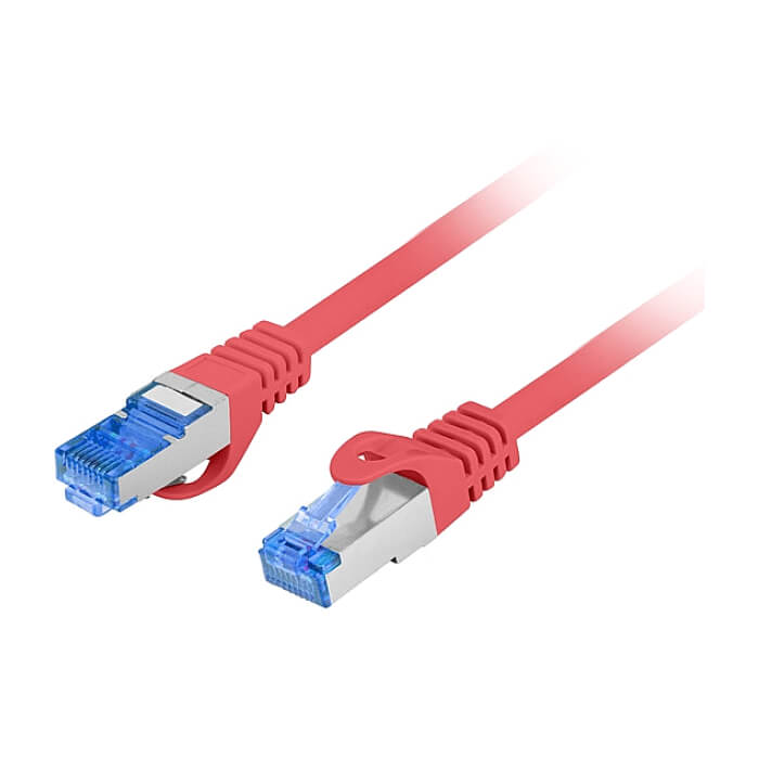 Кабел - Lanberg patch cord CAT.6A FTP LSZH CCA 3m Fluke Passed, red ID 72337 (тъмнейл - 2)