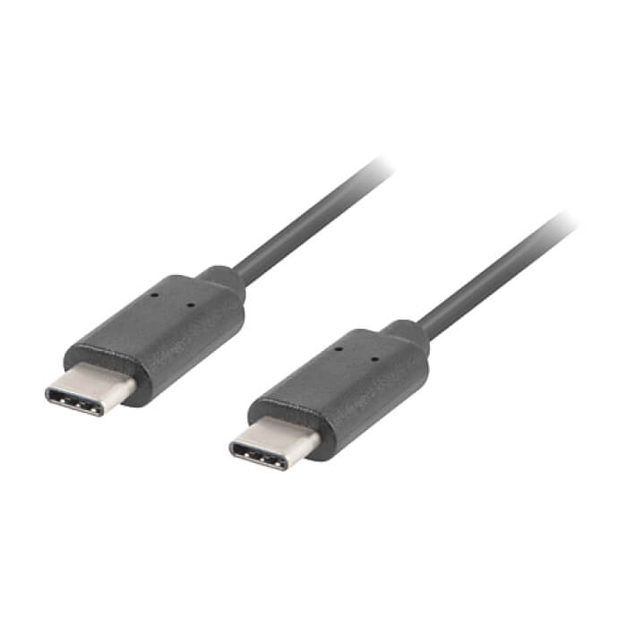 Кабел - Lanberg USB-C M/M 3.1 Gen 1 cable 1.8m, black ID 72680 (тъмнейл - 2)